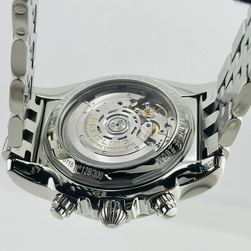 Breitling Chronomat 44 Airbourne Mother Of Pearl Dial on Stainless Steel Bracelet Ref. AB01152A/A813 Card 2020 view 4