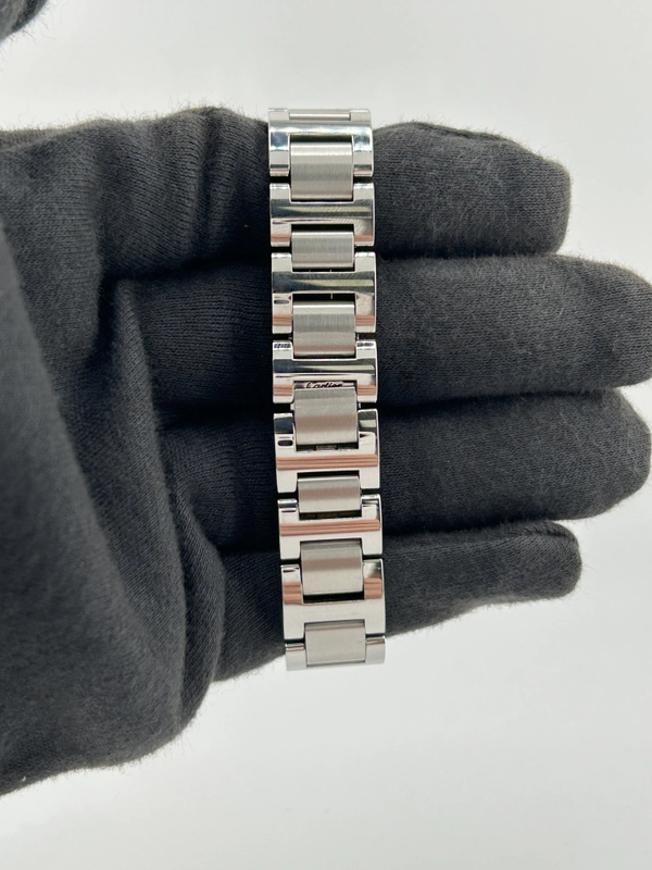 Cartier Ballon Bleu Silvered Opaline Dial on Stainless Steel Bracelet Ref. W69010Z4 view 4