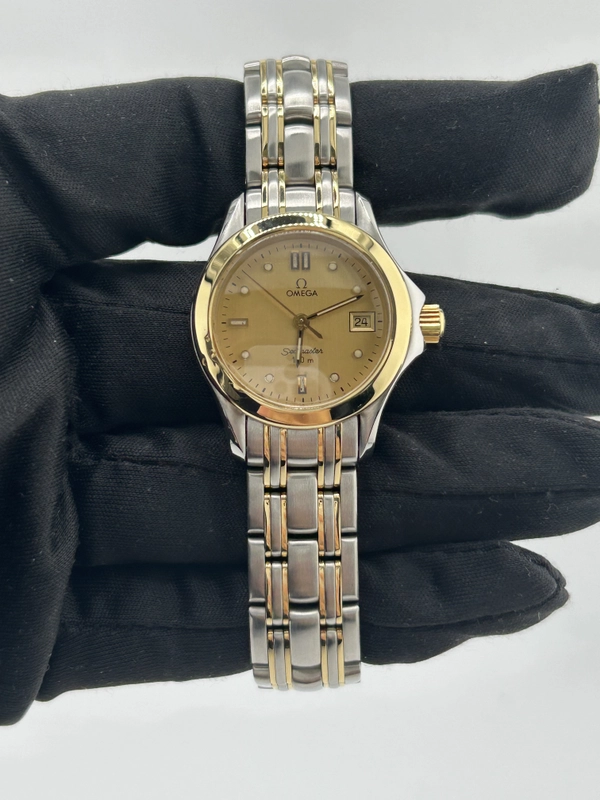 Omega Seamaster 120M Gold Dial on 2 Tone Bracelet Ref. 2371.10 view 2