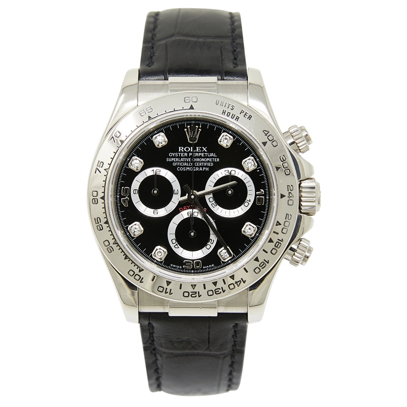 2002 Rolex Daytona Black Diamond Dial Papers