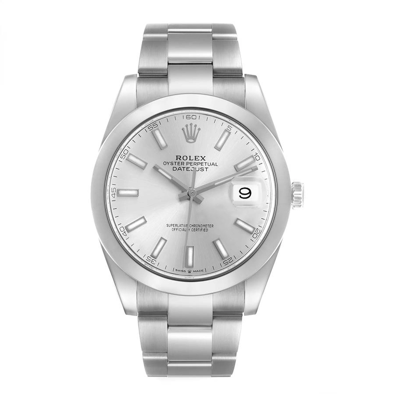 Rolex Datejust Silver Index Dial on Oyster Bracelet Ref. 126300 2019