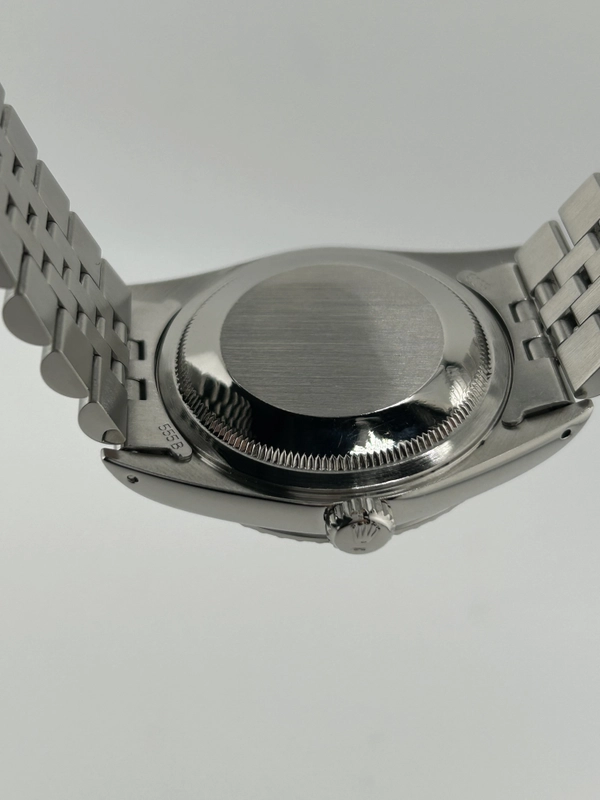 Rolex Datejust Silver Stick Dial on Jubilee D Link Bracelet Ref. 16220 1992 view 7