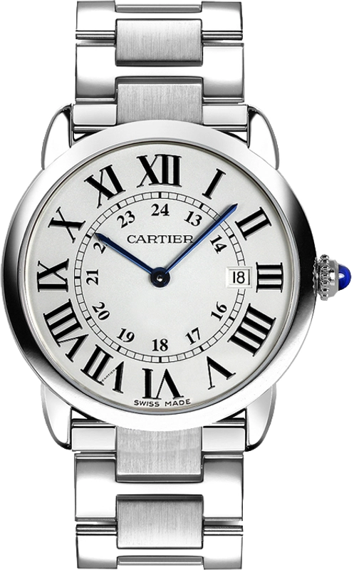 Cartier Ronde Solo Silver Dial on Bracelet Ref. W6701005 2015