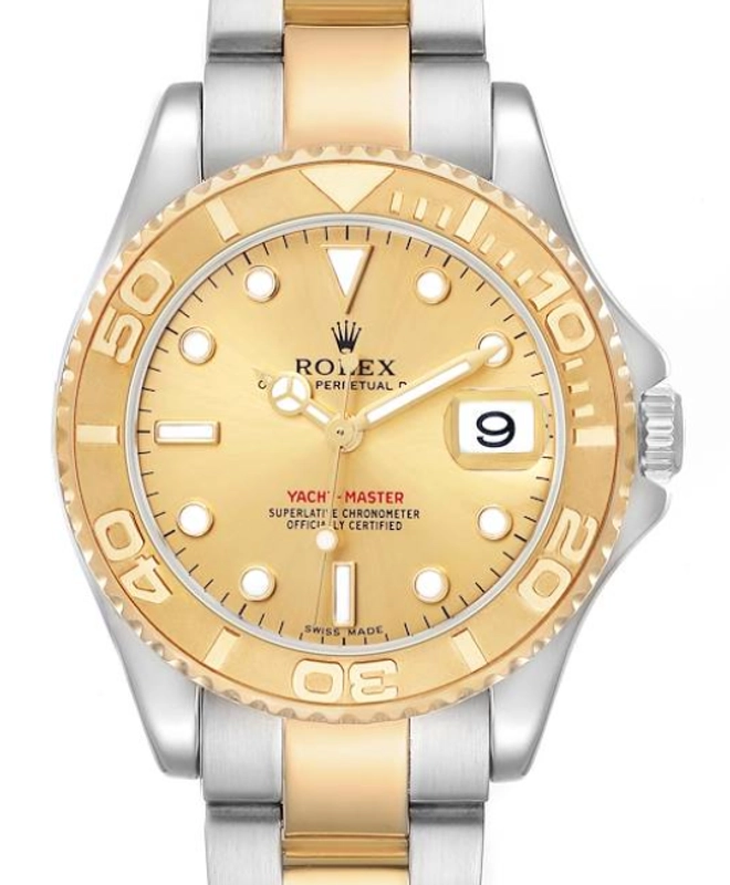 Rolex Yacht-Master Midsize Champagne Dial on Oyster Ref. 168623 2002