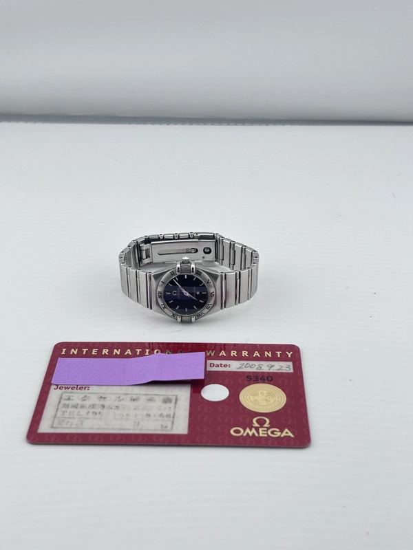 Omega Constellation Navy Gray Dial on Stainless Steel Ref. 1562.40 Card 2008 view 7