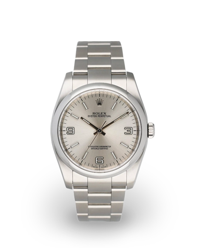 Rolex Oyster Perpetual Silver Dial on Oyster Ref. 116000 Card 2015