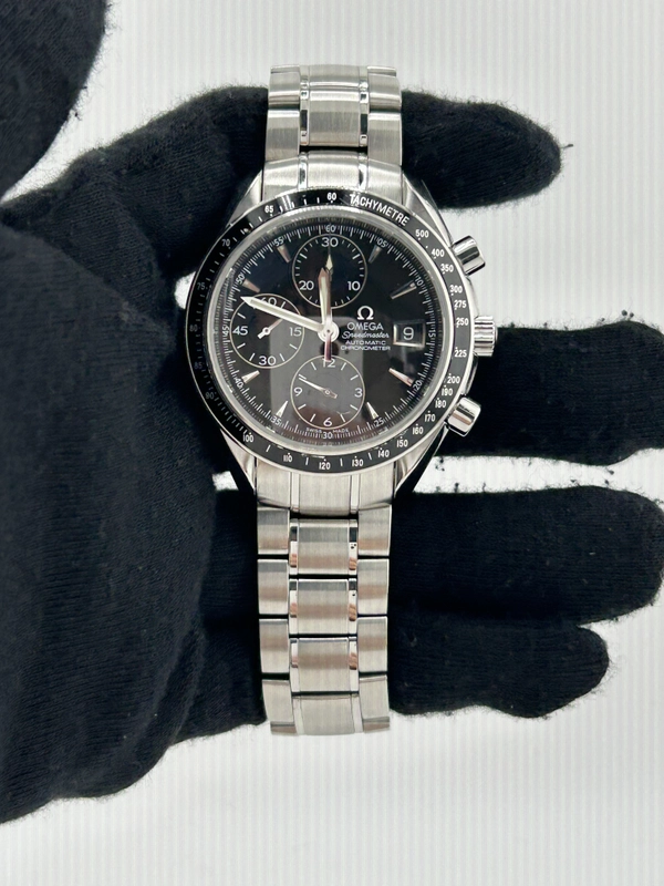 Omega Speedmaster Date Black Dial on Stainless Steel Bracelet Ref. 3210.50.00 Card view 2