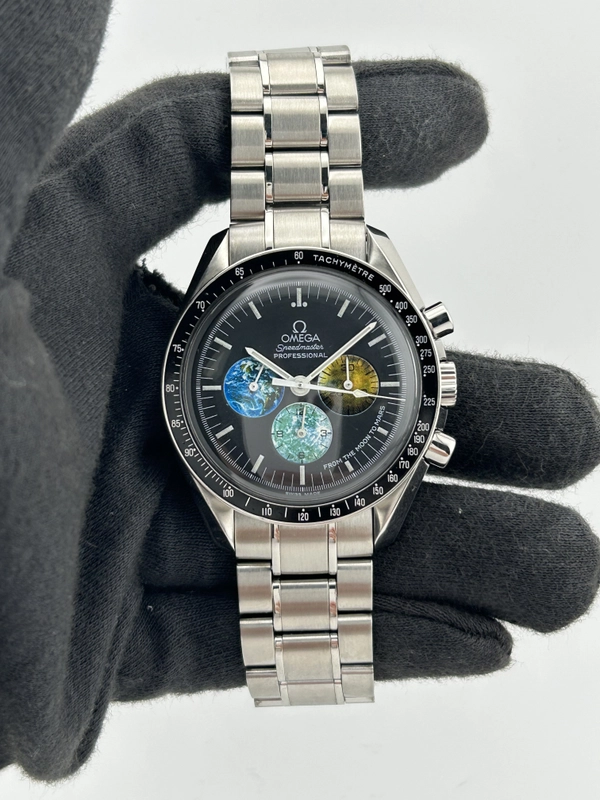 Omega Speedmaster Moon to Mars Black Dial on Stainless Steel Bracelet Ref. 3577.50 view 2