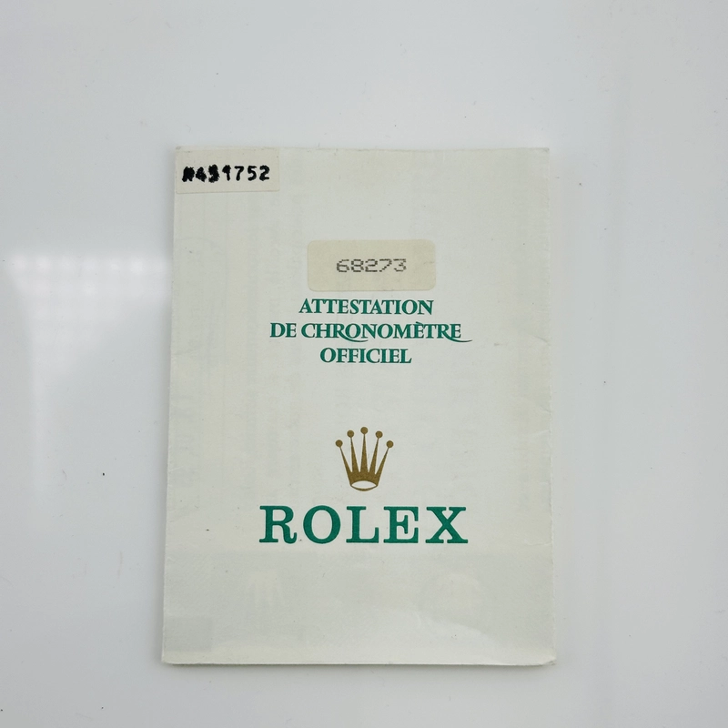 Rolex Datejust Am White Mop Diamond Dial on D Link Jubilee Bracelet Ref. 68273 Papers 1993 view 6