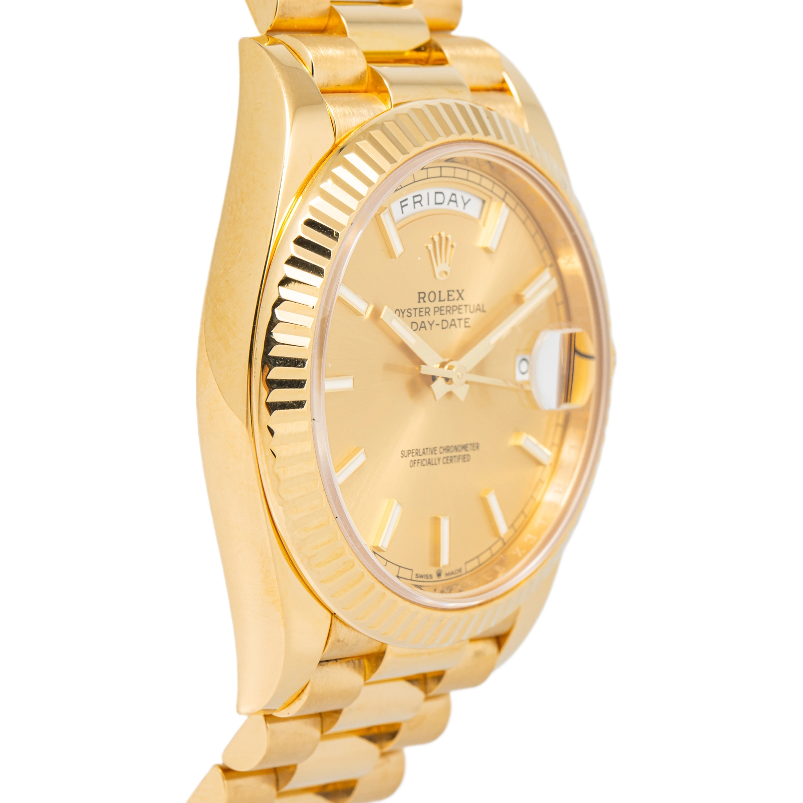 Rolex Day-Date 228238 Complete President Yellow Gold Champagne Index Automatic 40mm — image 4