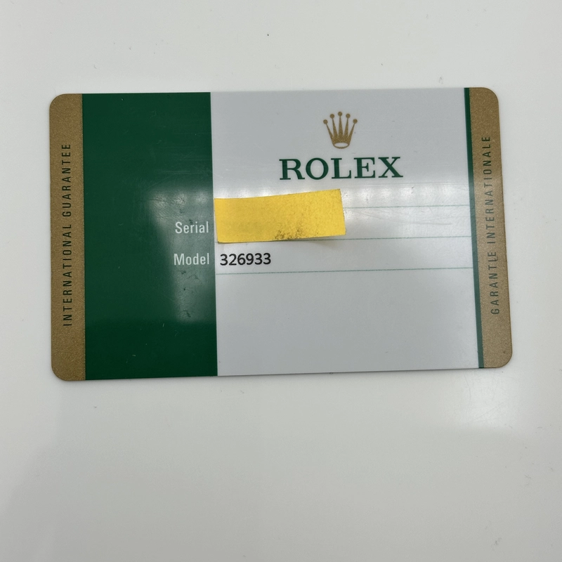 Rolex SkyDweller Champagne Index Dial on Oyster Bracelet Ref. 326933 Card 2019 view 2