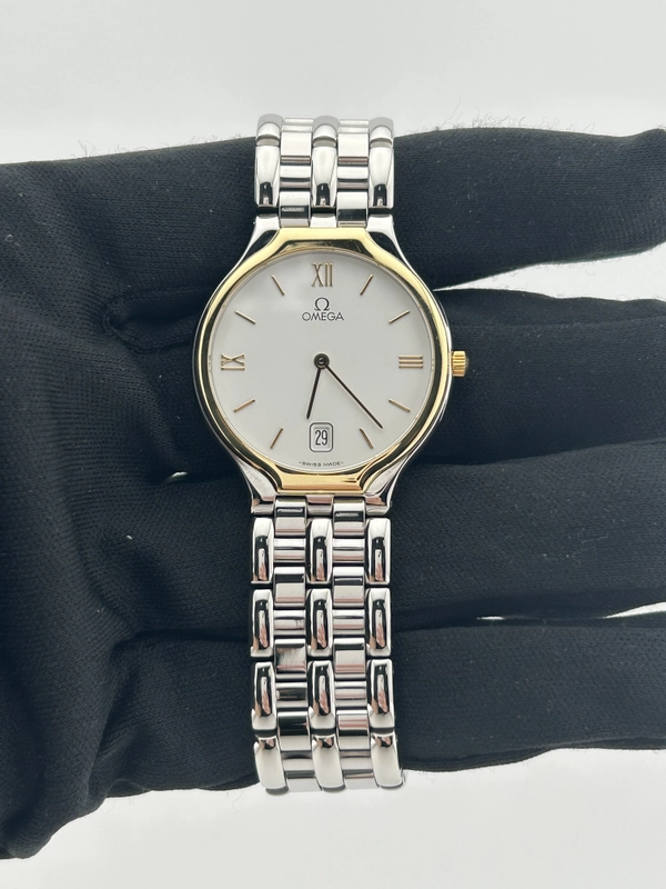 Omega De Ville White Dial on Stainless Steel Bracelet Ref. 396.1016 view 2