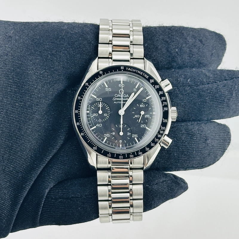 Omega Speedmaster Black Chrono Dial on Stainless Steel Bracelet Ref. 3510.50.00 view 2