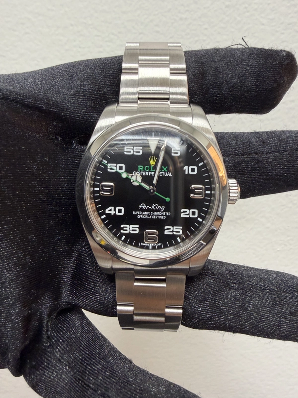 Rolex Airking Black Dial on Oyster Ref. 116900 Card 2019 view 2