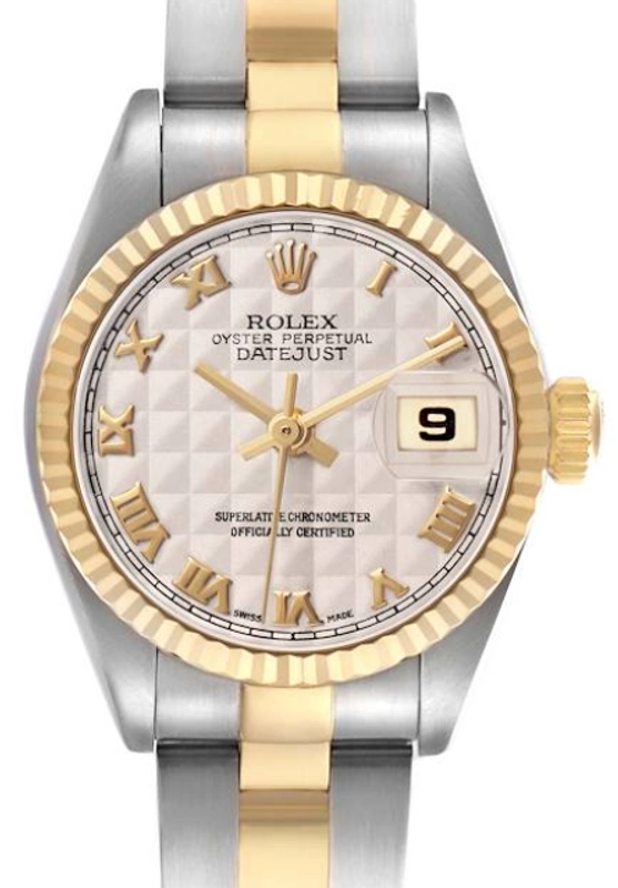 Rolex Datejust Lady White Roman Dial on 2 Tone Jubilee D Link Bracelet Ref. 79173 2002