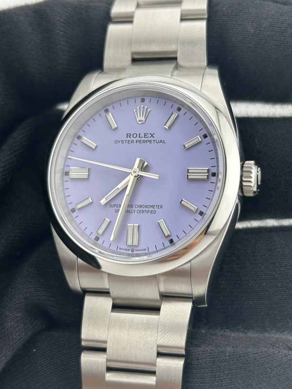 Rolex Oyster Perpetual 36 Lavender Dial on Oyster Ref. 126000 Complete 2026 view 3
