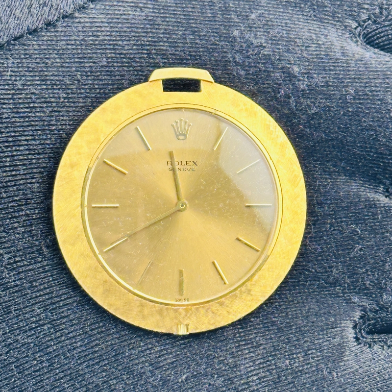Rolex Cellini Pocket Watch Gold Dial Ref. 3608J 1966 view 2