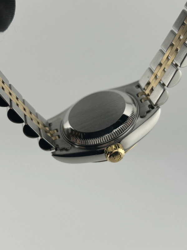 Rolex Datejust Gold Stick Dial on 2 Tone D Link Jubilee Bracelet Ref. 79173 1999 view 7
