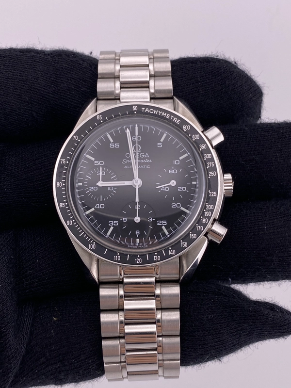 Omega Speedmaster Reduced Black Dial on Stainless Steel Ref. 3510.5 view 2