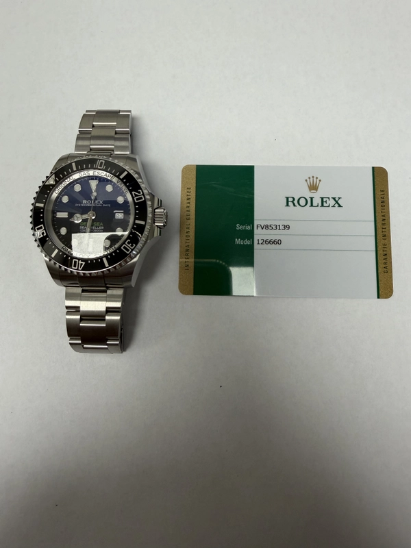 Rolex Sea-Dweller Deepsea Blue James Cameron Dial on Oyster Ref. 126660 Card 2019 view 5