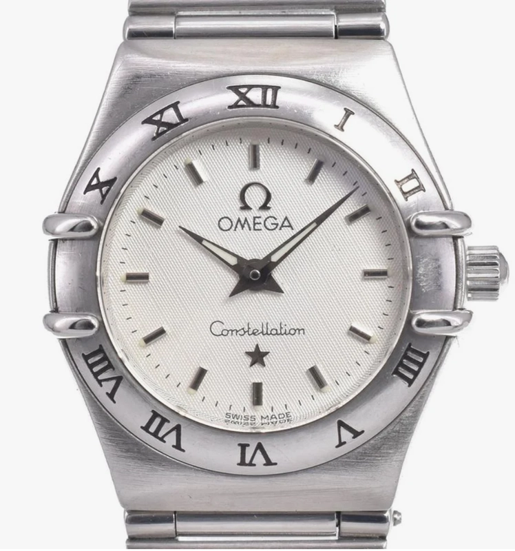 Omega Constellation White Dial on Stainless Steel Bracelet Ref. 1562.3 Card 2004