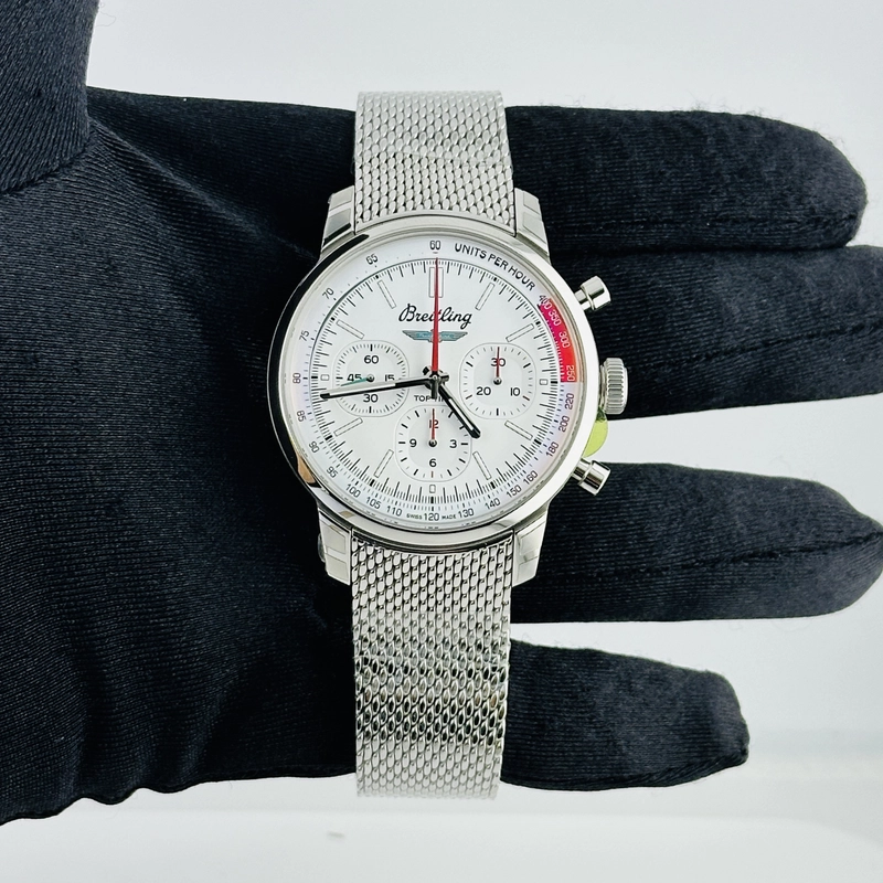 Breitling Top Time White Dial on Mesh Steel Ref. AB0176 Card 2026 view 2