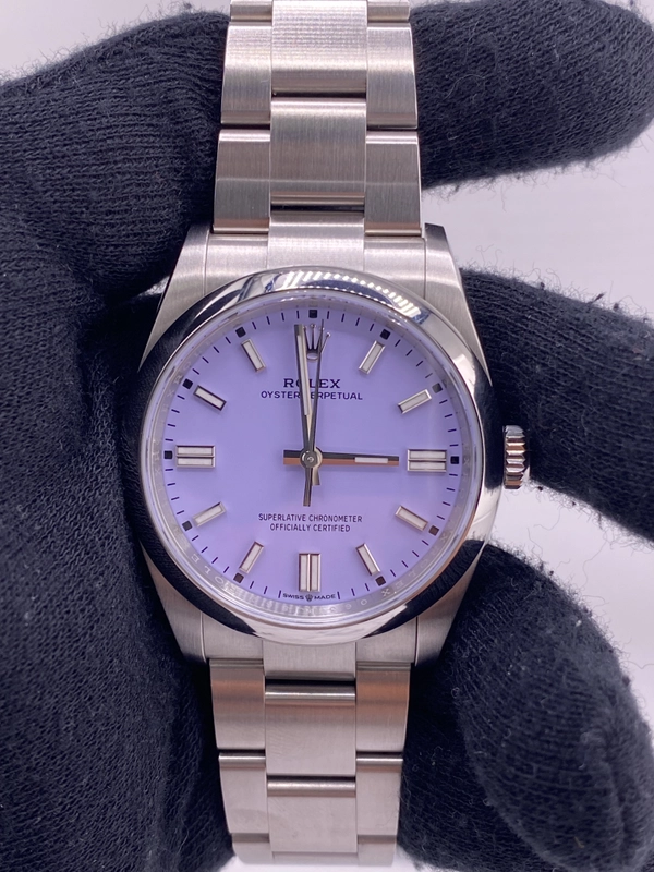 Rolex Oyster Perpetual Lavender Dial on Oyster Ref. 126000 Card 2025