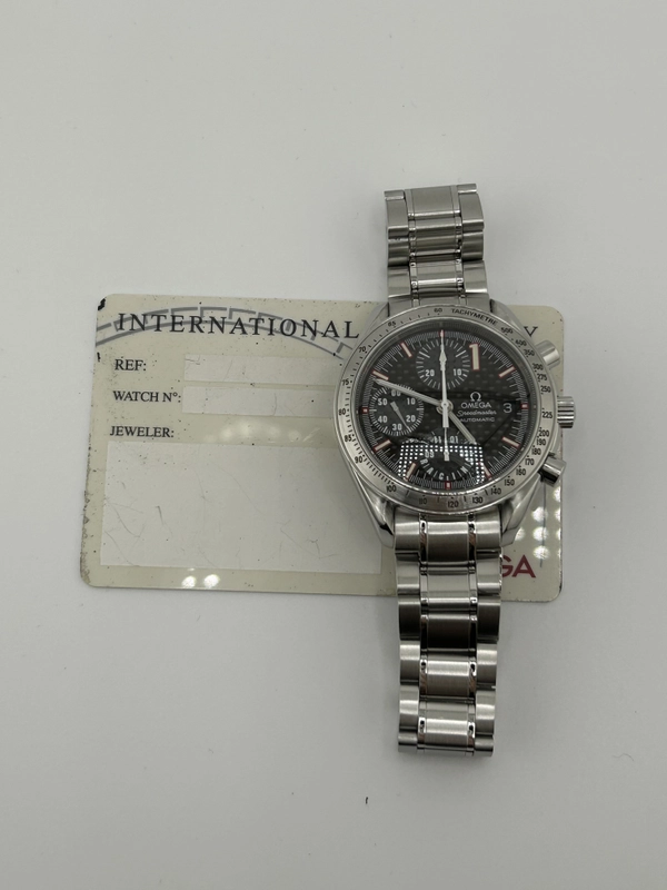 Omega Speedmaster Racing Black Dial on Stainless Steel Bracelet Ref. 3519.50.00 Card view 8