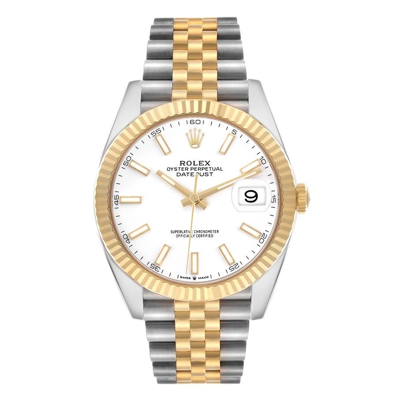 Rolex Datejust White Index Dial on D Link Jubilee Ref. 126333 Card 2023