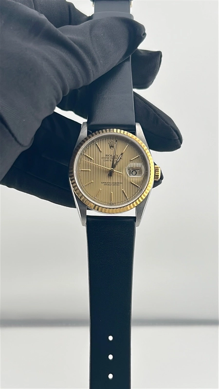 Rolex Datejust 36 Champagne Stick Dial on Jubilee Ref. 16233