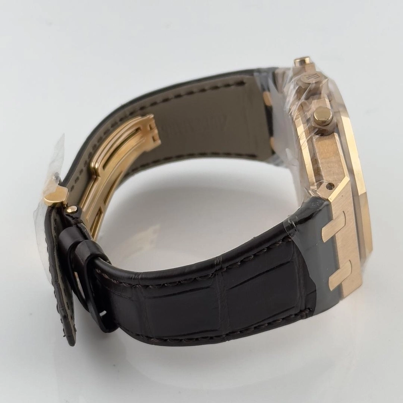 Audemars Piguet Royal Oak Chrono Brown Dial on Leather Ref. 26331OR.OO.D821CR.01 Card 2021 view 3