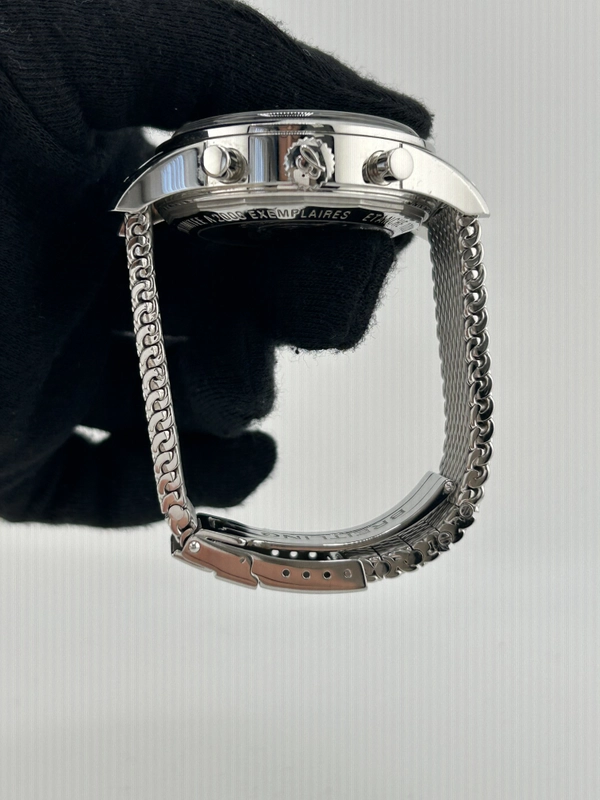 Breitling Transocean Black Dial on Stainless Steel Bracelet Ref. AB0451 view 6