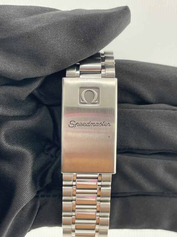 Omega Speedmaster Day Date White Dial on Stainless Steel Bracelet Ref. 3521.30 Complete 1995 view 4