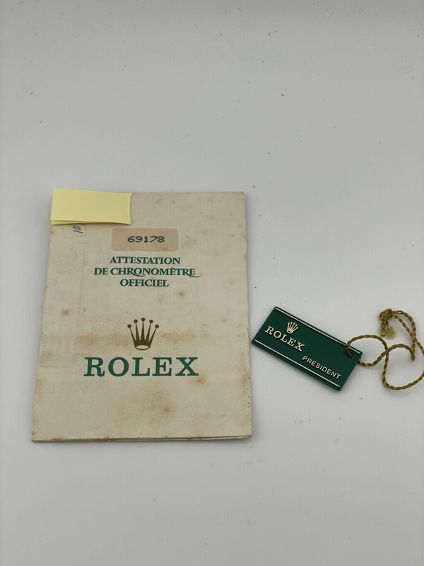 Rolex Datejust Lady Champagne Stick Dial on President Bracelet Ref. 69178 Papers 1990 view 7