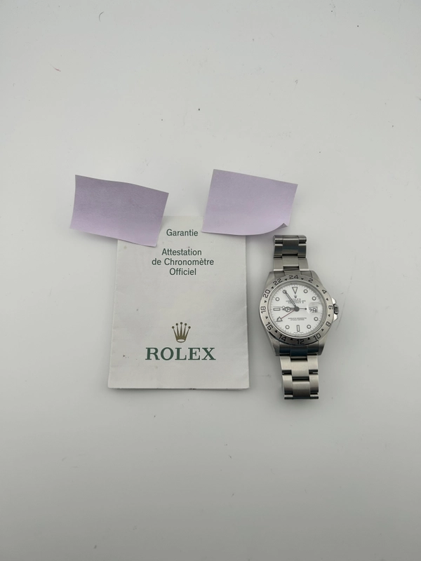 Rolex Explorer II White Dial on Oyster Ref. 16570 Papers 2005 view 7