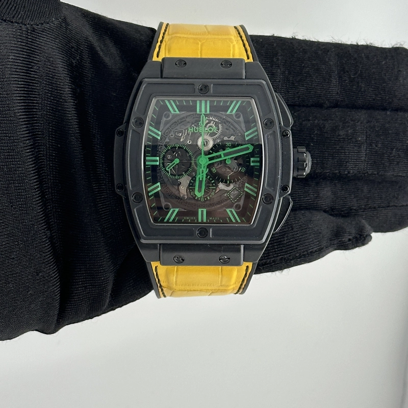 Hublot Spirit of Big Bang B/P Black With Green Markers Dial on Leather/Rubber Ref. 601.CG.0190.LR Card 2020 view 2