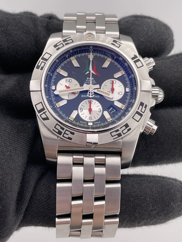 Breitling Chronomat Black Dial Ref. AB0110 Card 2013 view 2