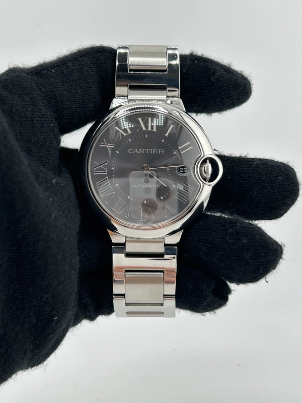 Cartier Ballon Bleu 40 Dark Gray Dial on Stainless Steel Bracelet Ref. WSBB0060 Card 2021 view 2