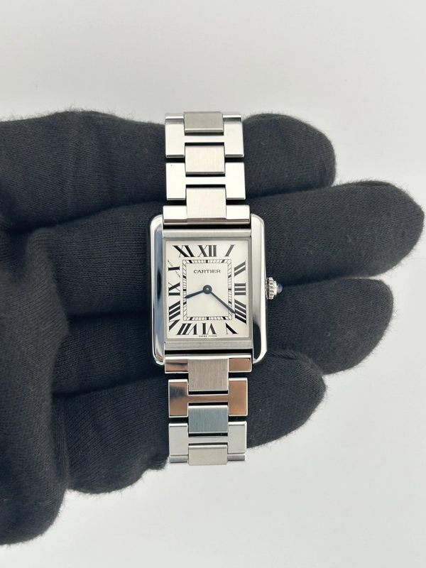 Cartier Tank Solo Silver Roman Dial on Stainless Steel Ref. W5200013 Card 2020 view 2