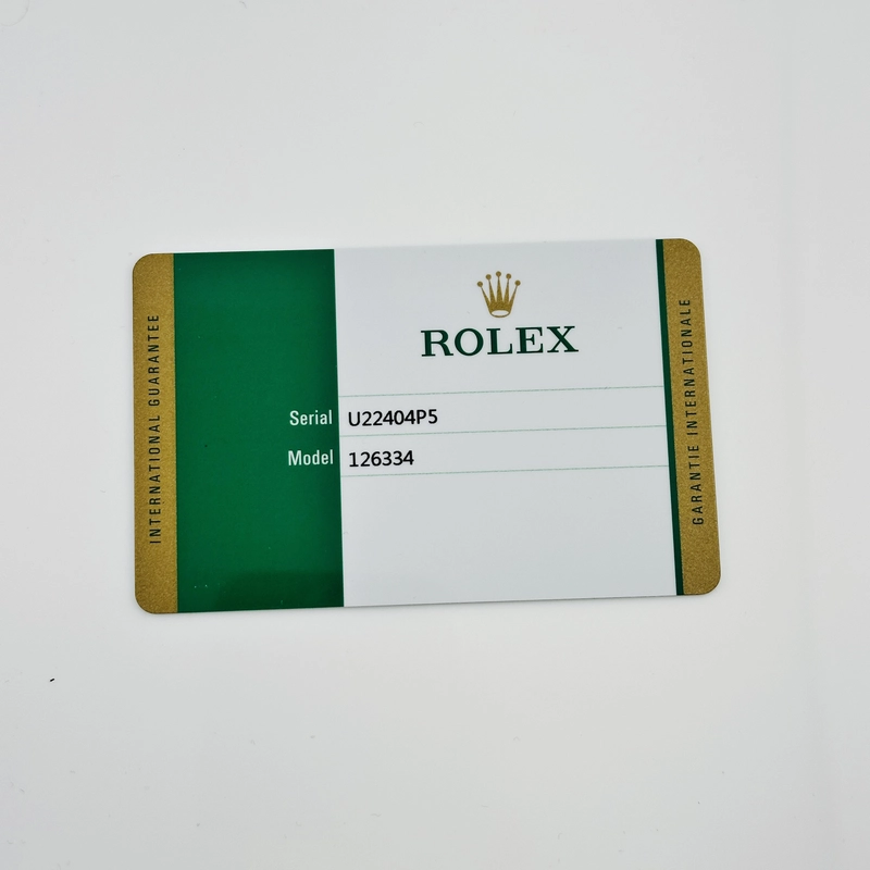 Rolex Datejust Dark Rhodium Diamond Dial on D Link Jubilee Bracelet Ref. 126334 Card 2019 view 7