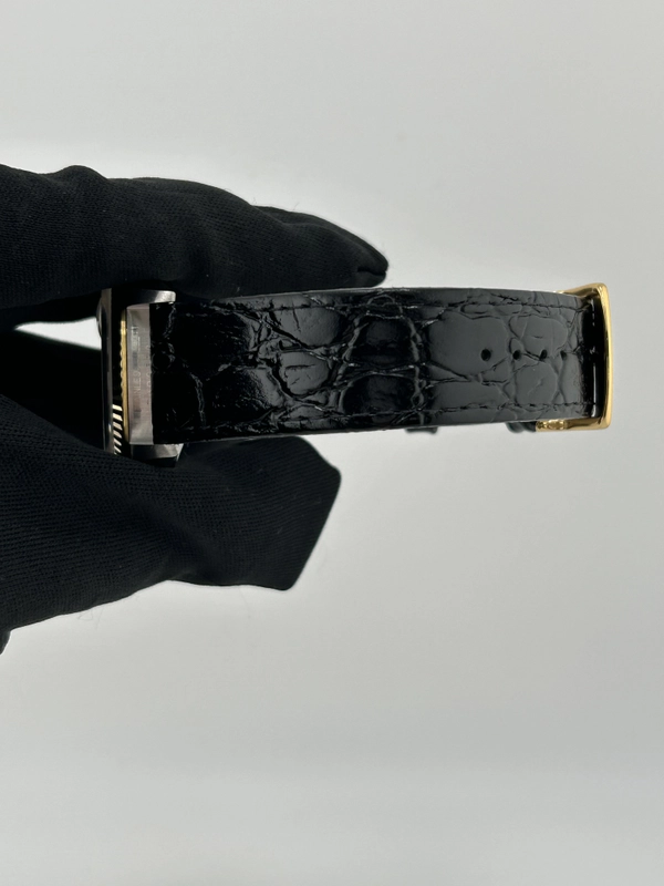 Rolex Datejust 36 Champagne Stick Dial on Generic Black Leather Strap Ref. 16233 1996 view 4