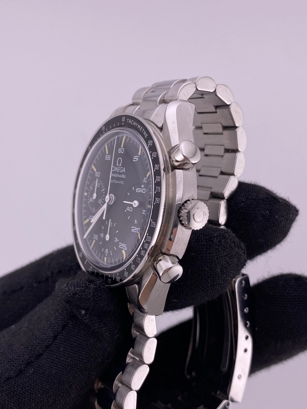 Omega Speedmaster Reduced Black Dial on Stainless Steel Ref. 3510.5 view 3