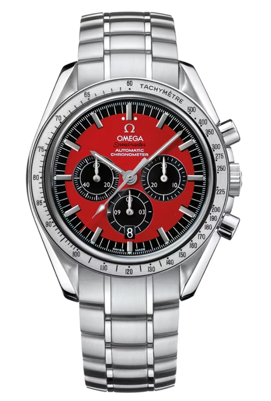 Omega Speedmaster Red Dial on Stainless Steel Bracelet Ref. 3506.61 Card 2006