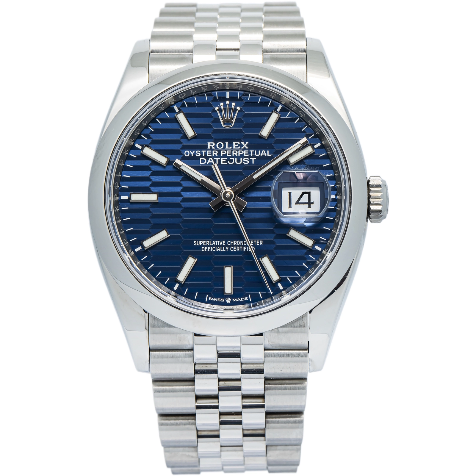 Rolex Datejust 126200 Jubliee Stainless Steel Blue Index Automatic 36mm — image 1