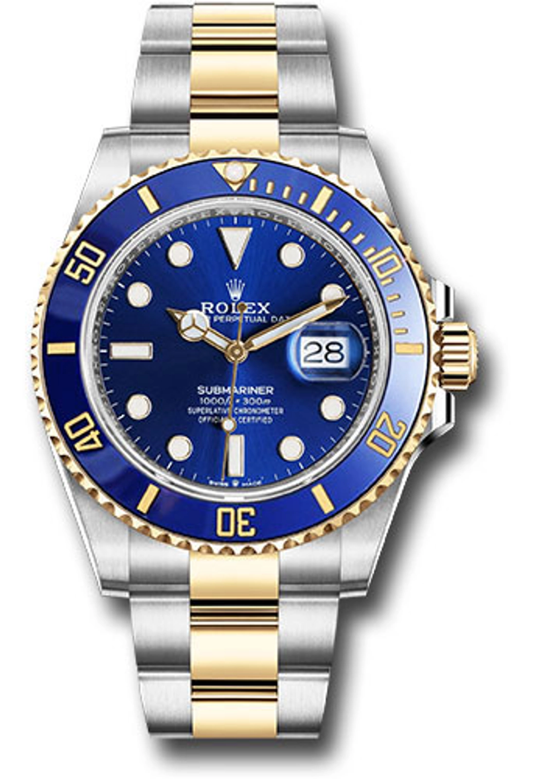 Rolex Submariner 126613LB 2023 Card Oyster 18K Yellow Gold Two Tone Blue Dial Automatic 41mm — image 1