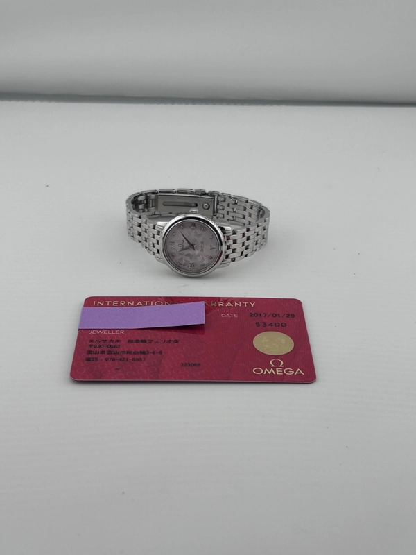 Omega De Ville Prestige Silver Dial on Stainless Steel Ref. 42410276052001 Complete 2017 view 7