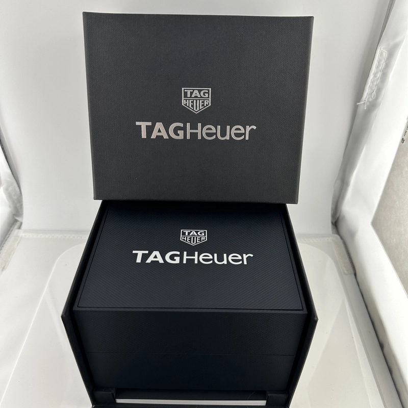 Tag Heuer Aquaracer Black Dial on Stainless Steel Bracelet Ref. WAY111A.BA0928 with Box view 3
