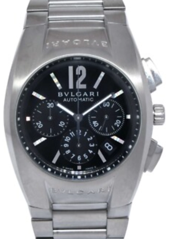 Bvlgari Ergon Black Dial on Stainless Steel Bracelet Ref. EG40S
