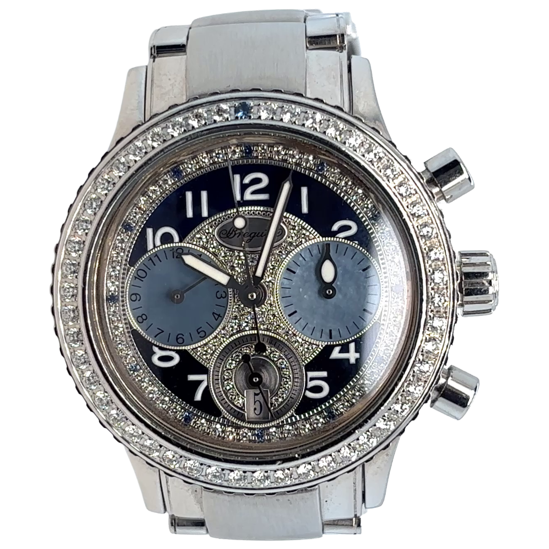 Breguet Breguet Transatlatique chrono on bracelet 33mm 4821ST/S2/S76