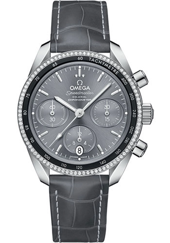 Omega Speedmaster Co-Axial Chronograph Grey Dial on Leather Strap Ref. 324.38.38.50.06.001 Complete 2026